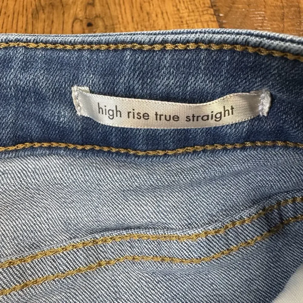 Wrangler Women's High Rise True Straight Jean Size 10x34L Med Wash MT1STRK